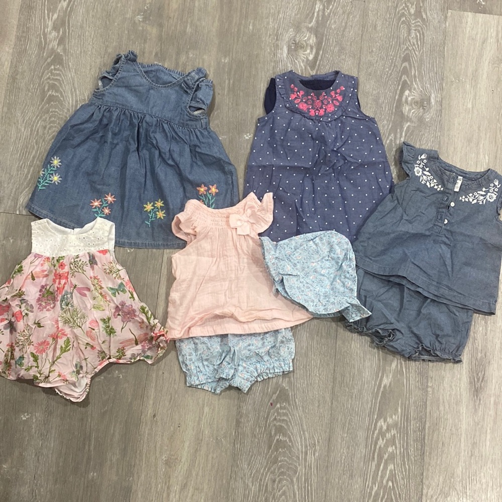 Denim Baby Gurl Dresses bundle